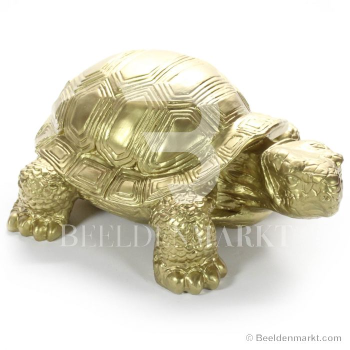 Beeldenmarkt.com schildpad - goud